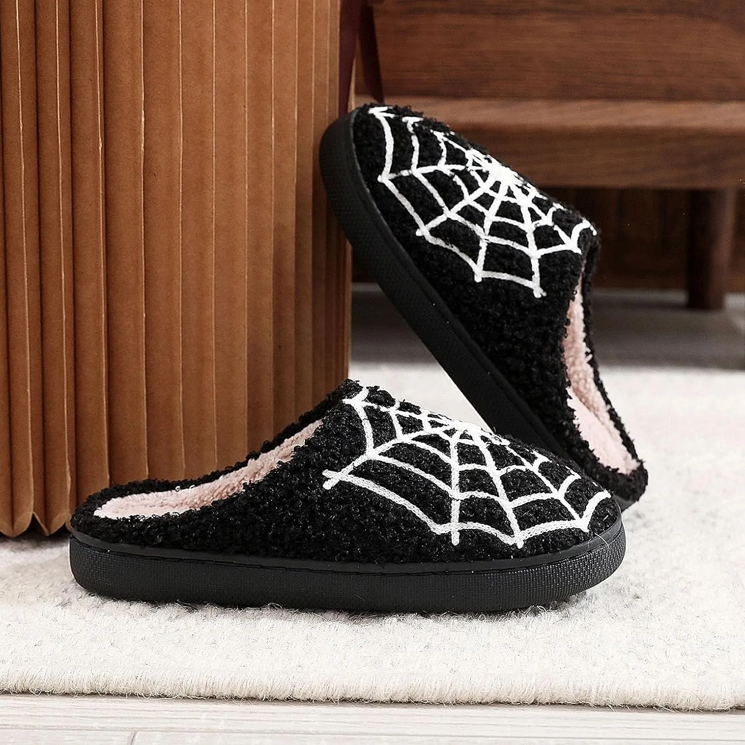 LNERIP Animal Slippers Fruit Slippers Plant Slippers Various Cartoon Patterns Fluffy Soft Memory Foam Retro Indoor Outdoor Home Couple Shoes