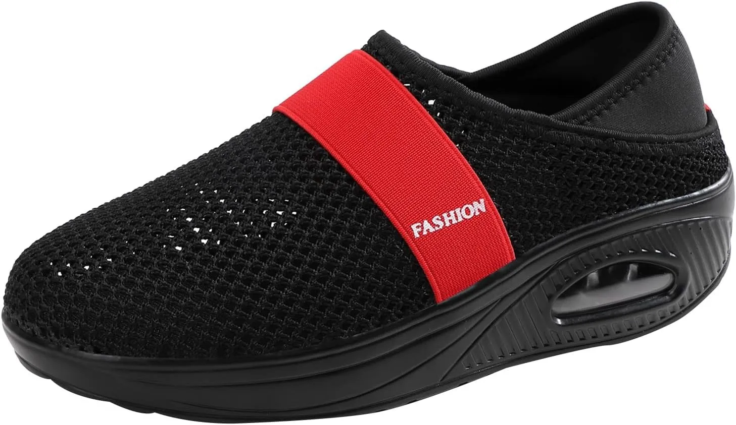 Men Slip on Walking Shoes Air Cushion Casual Dressy Memory Foam Breathable Fashion Sneakers Non Slip Arch Support Cushioning Athletic Running Shoes