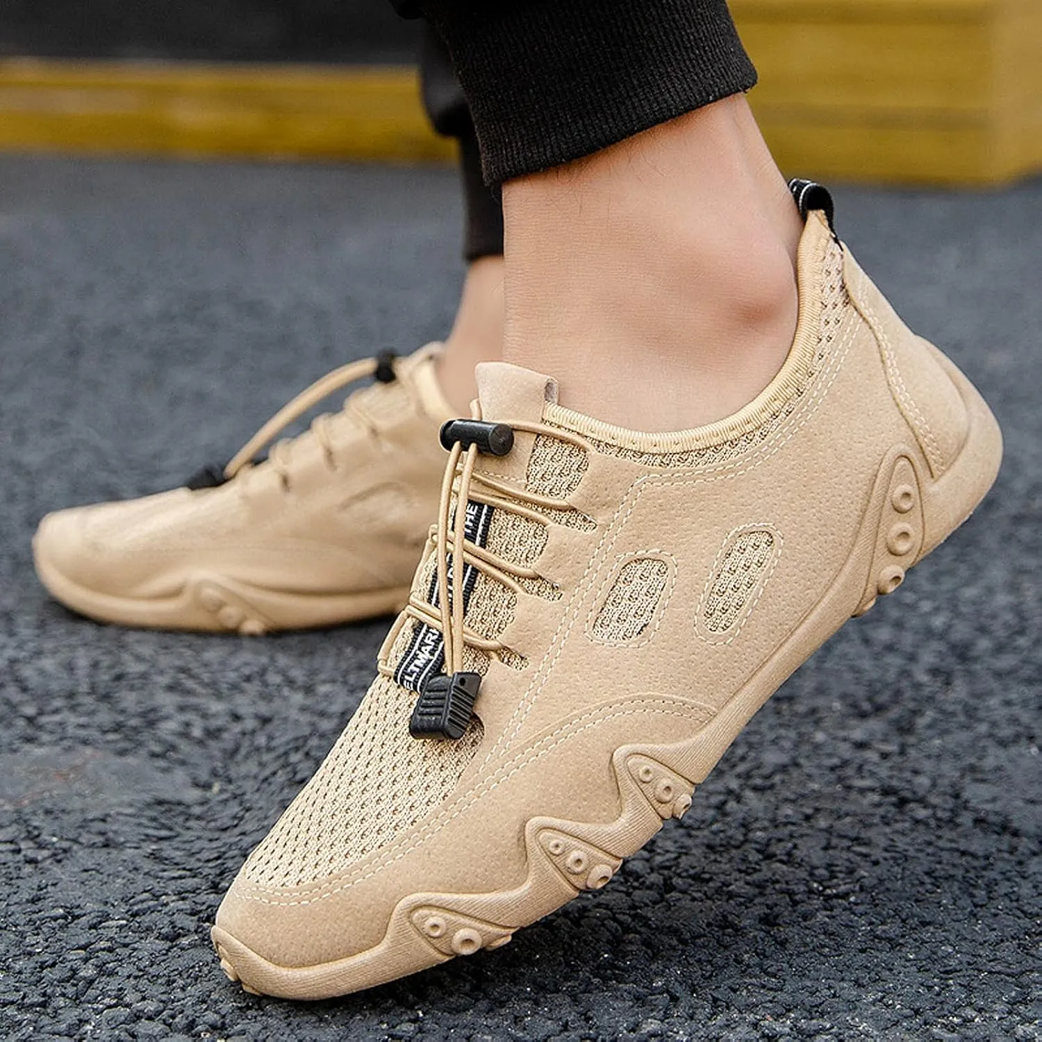 Men Slip on Walking Shoes Comfortable Memory Foam Breathable Fashion Sneakers Non Slip Travel Jogging Training Gym Shoes Wide Width