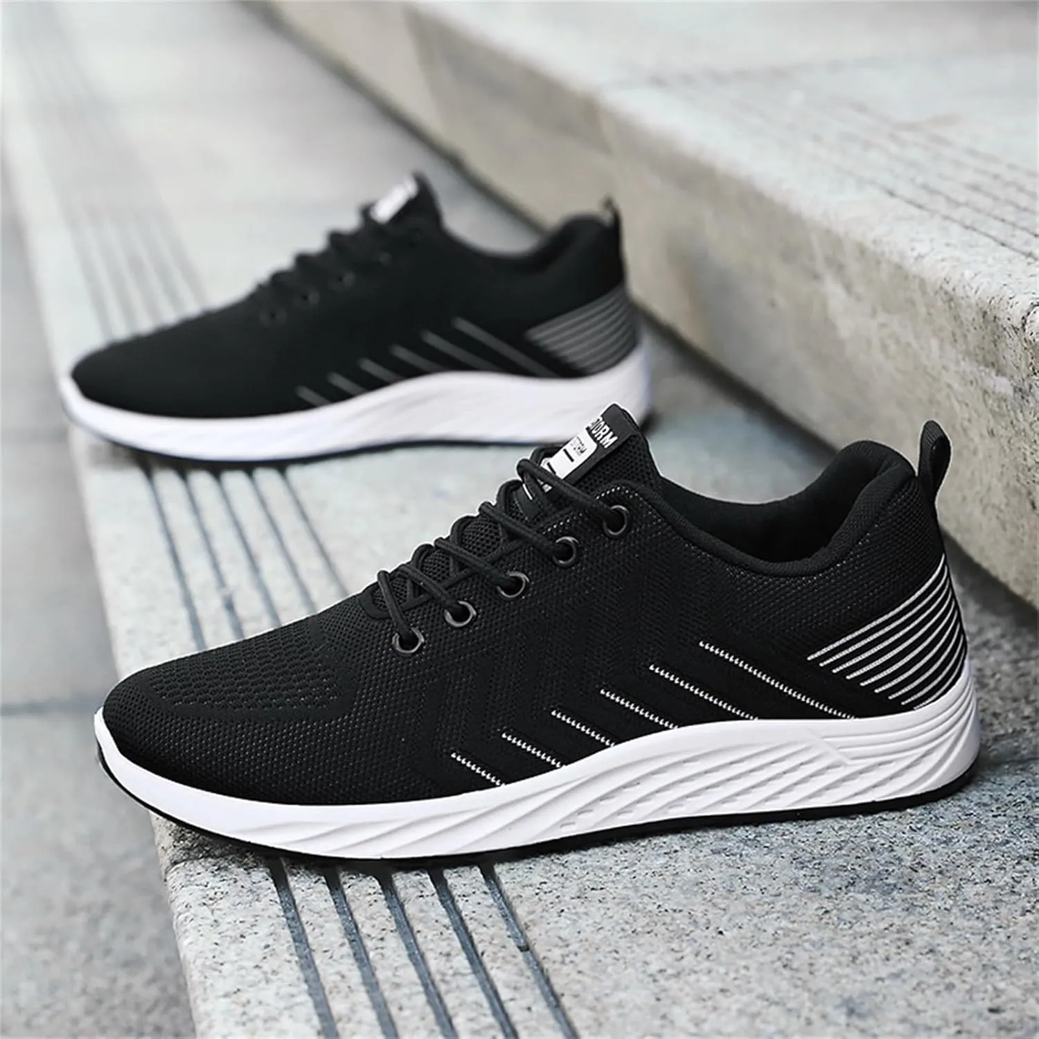 Men Slip on Walking Shoes Comfortable Memory Foam Ultra Lightweight Breathable Fashion Sneakers Non Slip Arch Support Cushioning Training Gym Shoes Wide Width