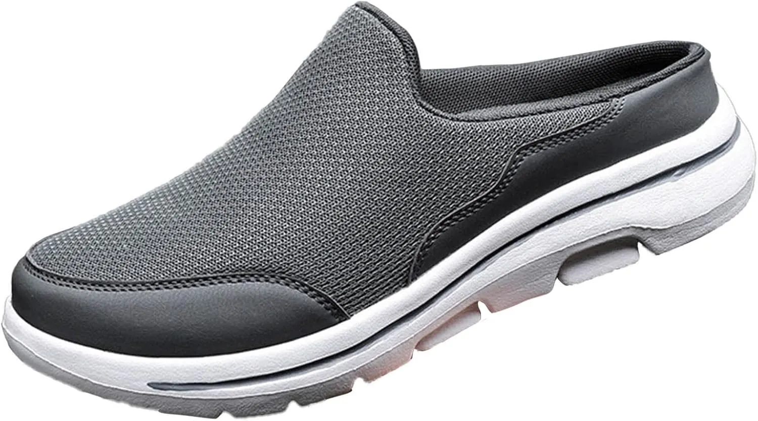 Men Slip on Walking Shoes Comfy Knitted Memory Foam Breathable Mesh Fashion Sneakers Non Slip Arch Support Vacation Training Gym Shoes Wide Width
