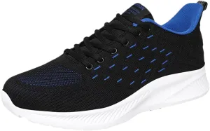 Mens Casual Running Shoes,Cushion Breathable Tennis Shoes for Men with Arch Support Non-Slip Comfy Walking Sneaker with Durable Thick Sole,Outdoor Workout Gym Fitness Footwear Men
