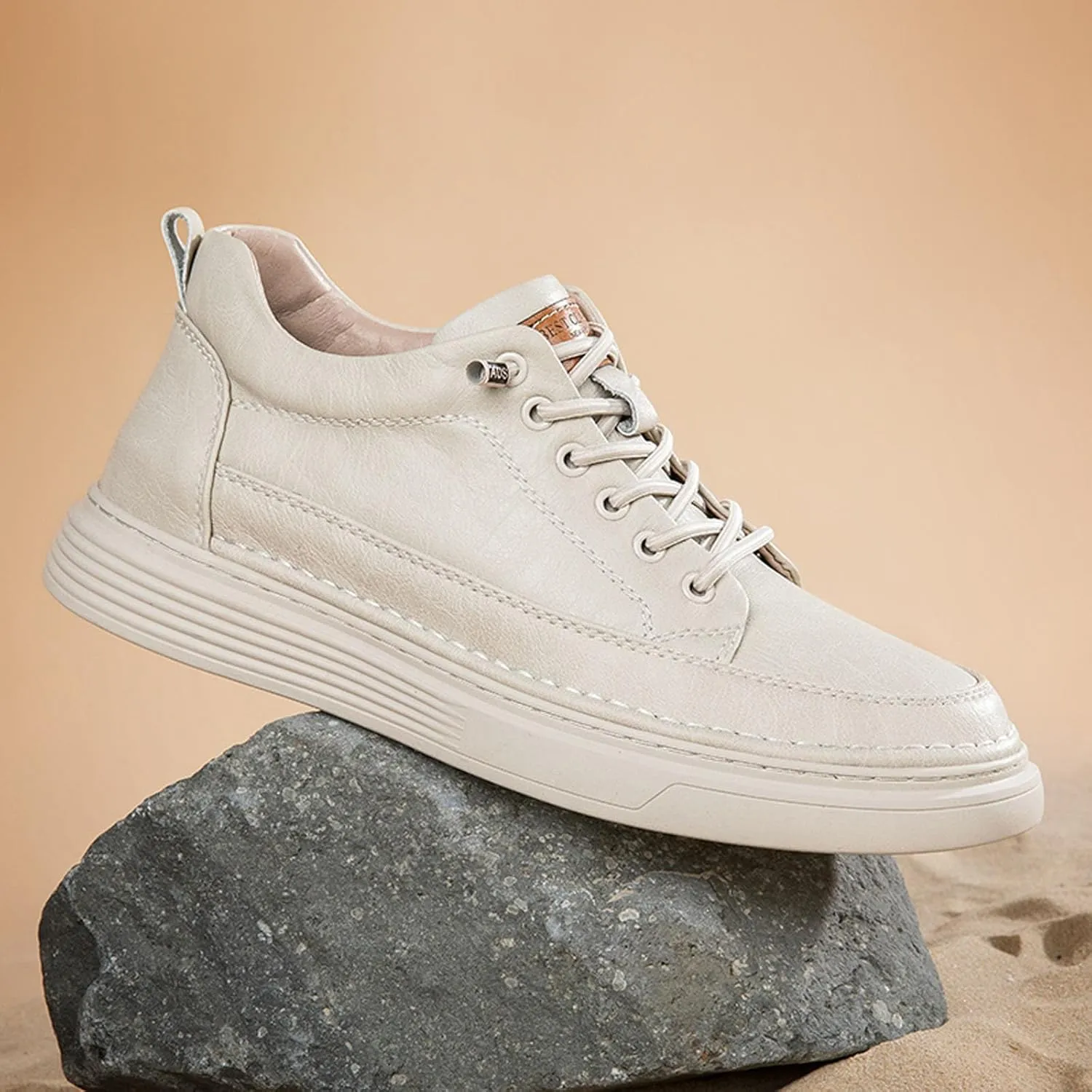 Mens Fashion Sneakers Elevator Shoes Invisible Height Increasing Sneakers-Extra 2.36 Inches Fashion Dress Oxford All-Weather