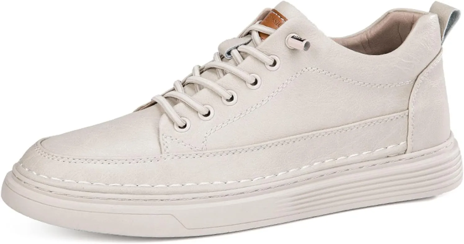 Mens Fashion Sneakers Elevator Shoes Invisible Height Increasing Sneakers-Extra 2.36 Inches Fashion Dress Oxford All-Weather