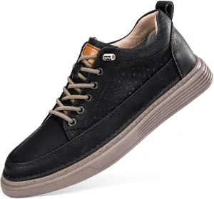 Mens Fashion Sneakers Elevator Shoes Invisible Height Increasing Sneakers-Extra 2.36 Inches Fashion Dress Oxford All-Weather