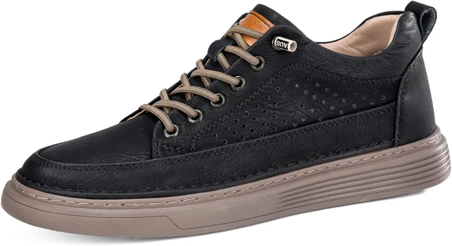 Mens Fashion Sneakers Elevator Shoes Invisible Height Increasing Sneakers-Extra 2.36 Inches Fashion Dress Oxford All-Weather