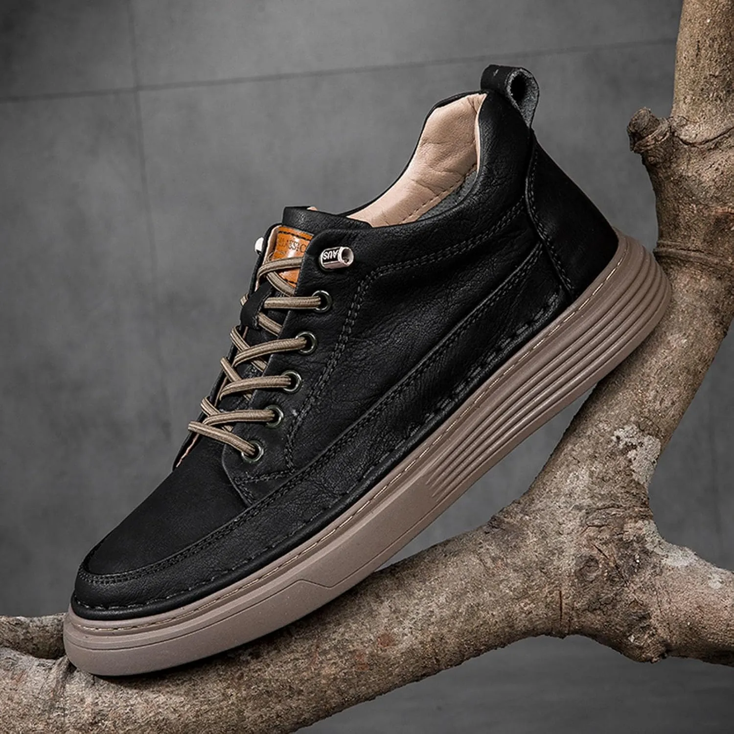 Mens Fashion Sneakers Elevator Shoes Invisible Height Increasing Sneakers-Extra 2.36 Inches Fashion Dress Oxford All-Weather