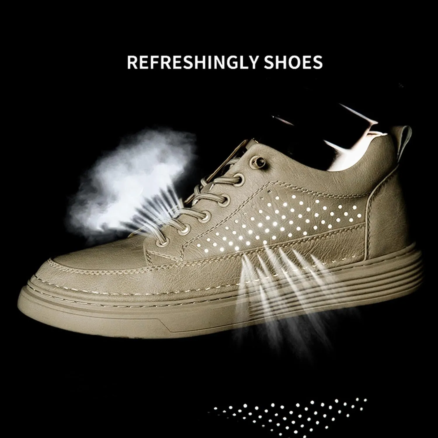 Mens Fashion Sneakers Elevator Shoes Invisible Height Increasing Sneakers-Extra 2.36 Inches Fashion Dress Oxford All-Weather