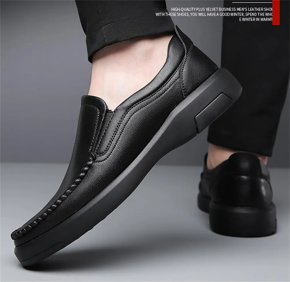 Mens Genuine Leather Soft Casual Shoes Slip on Dress Loafers Comfortable Walking Driving Shoes