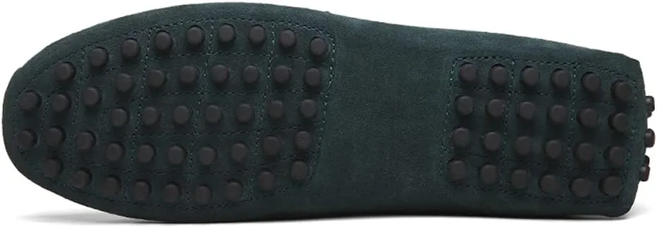 Mens Handmade Suede Leather Casual Loafers Shoes Plus Size Soft Comfortable Driving Walking Shoes