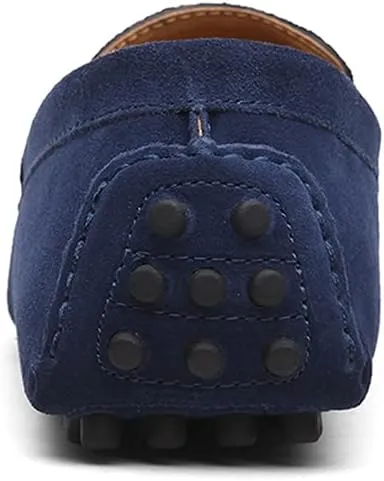Mens Handmade Suede Leather Casual Loafers Shoes Plus Size Soft Comfortable Driving Walking Shoes