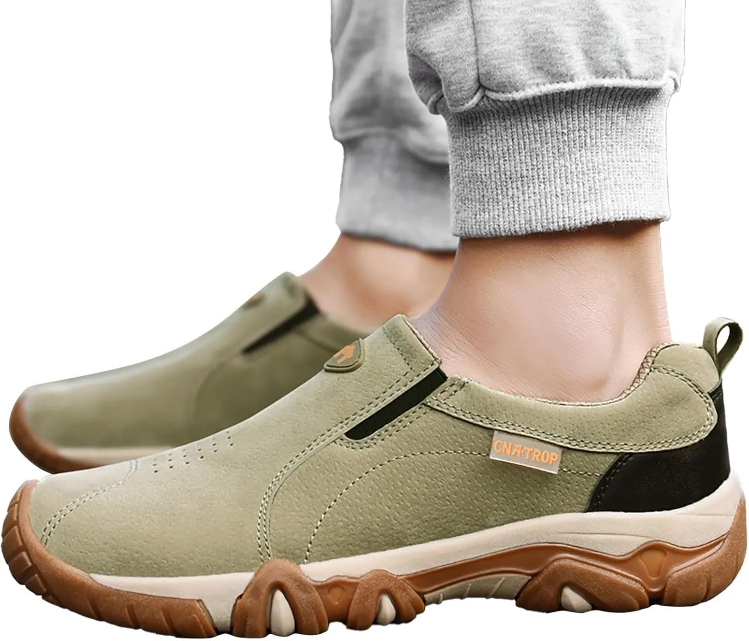 Men's Lightweight Non Slip Barefoot Shoes Breathable Elastic Fly Woven Mesh Sneaker Sport Jogging Walking Shoes