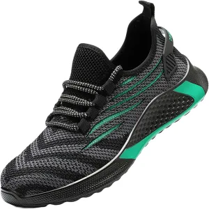Mens Mesh Flat Sneakers Lightweight Lace-up Casual Breathable Soft Walking Running Shoes Comfortable Tennis Shoes Non Slip Summer Spring Mens Sneakers for Summer
