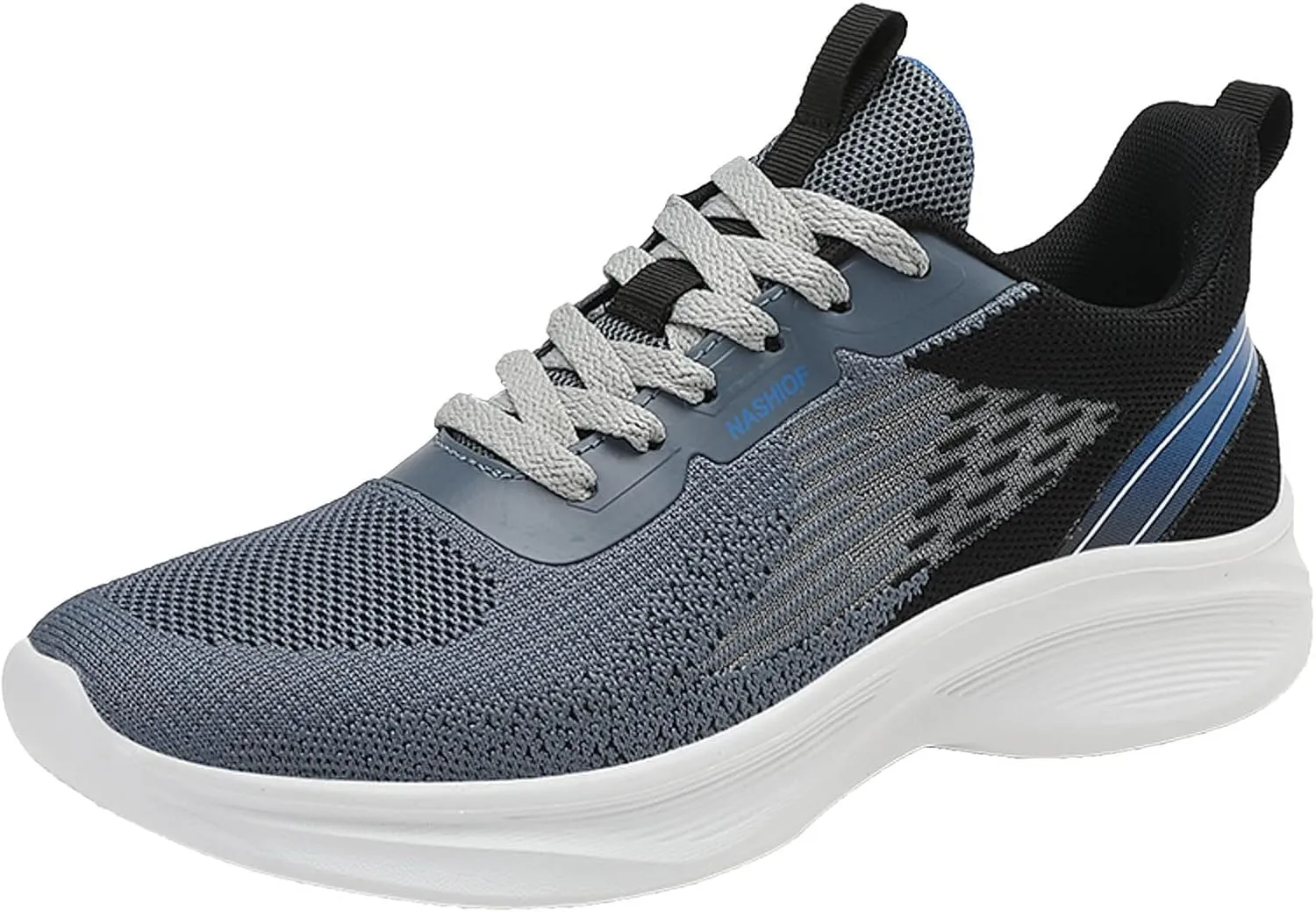 Men's Orthopedic Comfortable Lace Up Shoes Breathable Elastic Fly Woven Mesh Sneaker Wide Walking Shoes for Men