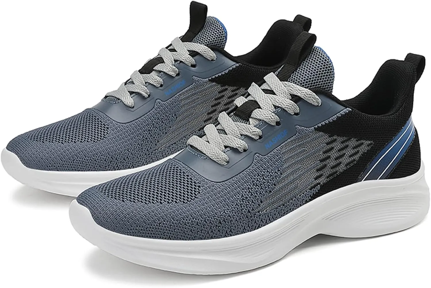 Men's Orthopedic Comfortable Lace Up Shoes Breathable Elastic Fly Woven Mesh Sneaker Wide Walking Shoes for Men