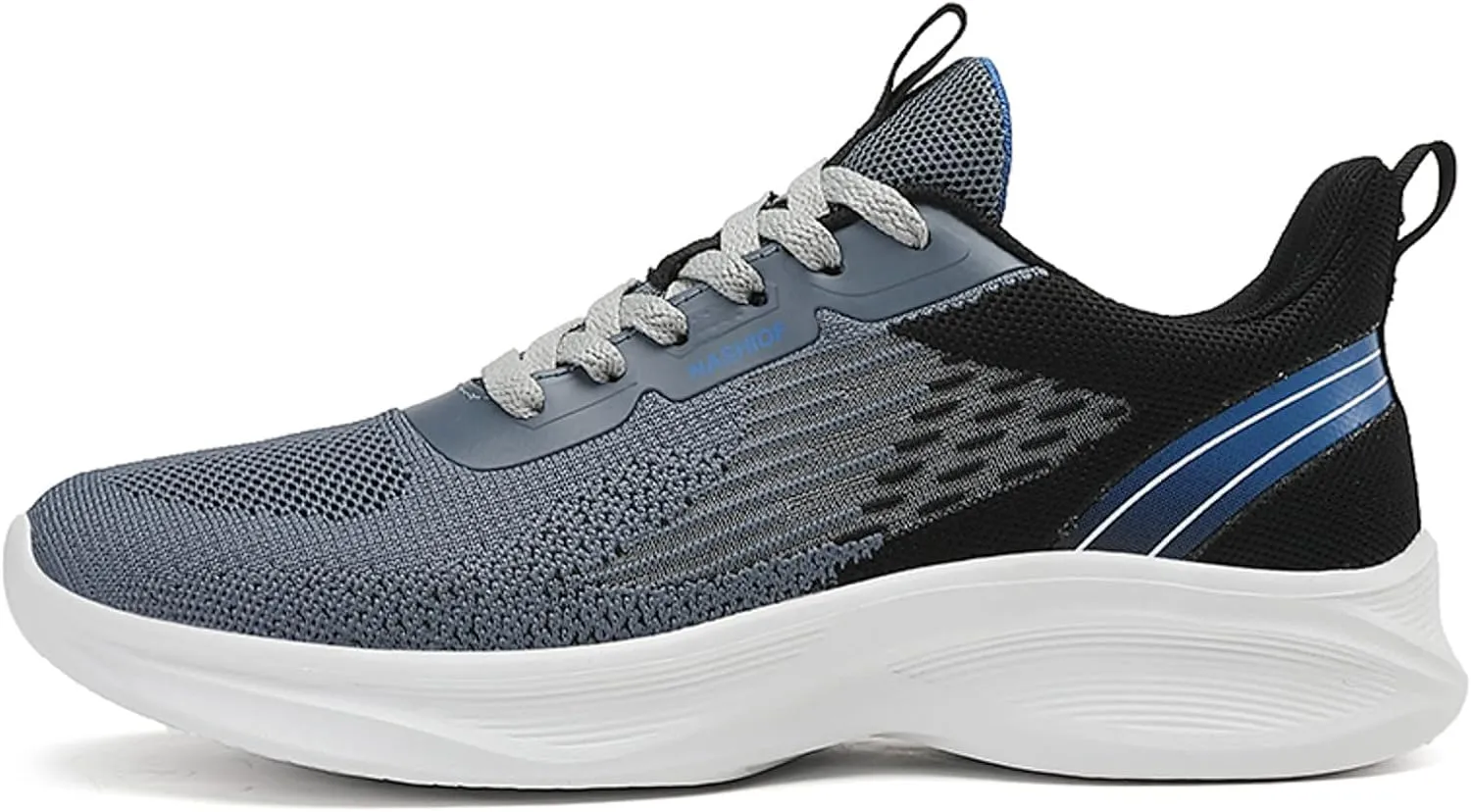 Men's Orthopedic Comfortable Lace Up Shoes Breathable Elastic Fly Woven Mesh Sneaker Wide Walking Shoes for Men