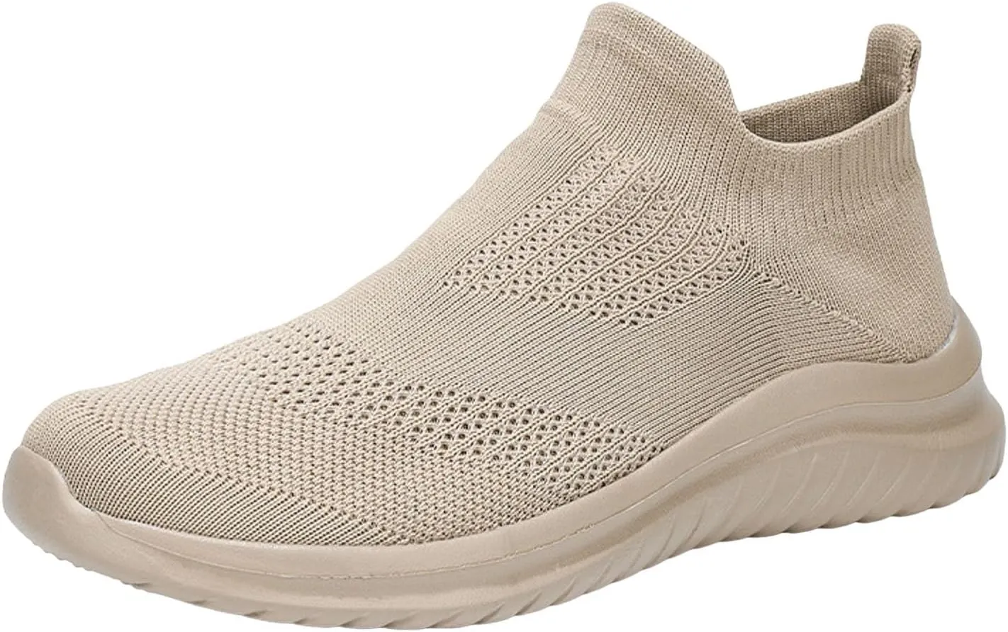 Men's Reathable Stretch Canvas Shoes Breathable Elastic Fly Woven Mesh Sneaker Hook and Loop Orthopedic Sneakers