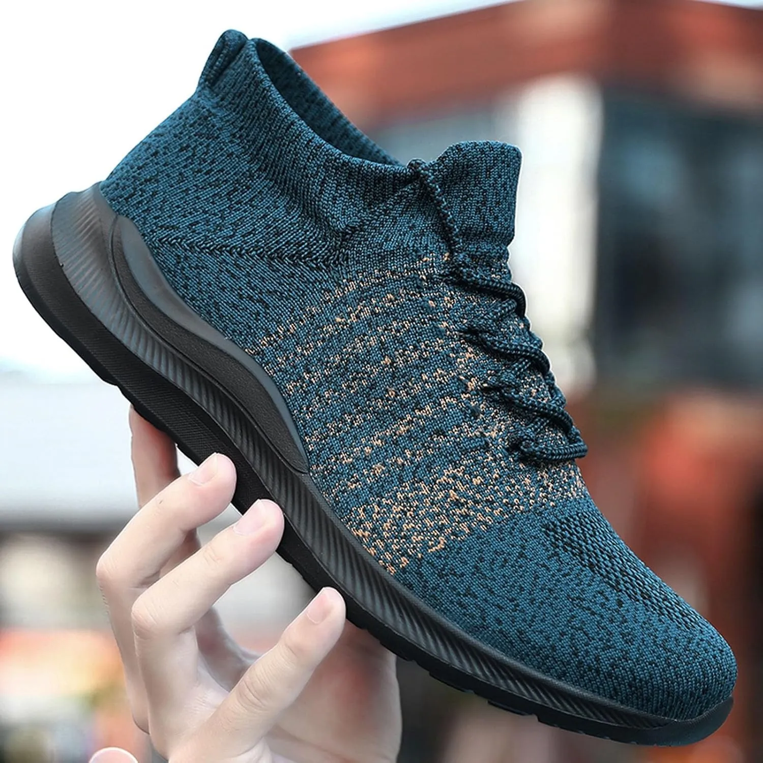 Men's Slip on Walking Shoes Comfort Memory Foam Breathable Lightweight Fashion Sneakers Non Slip Arch Support Vacation Training Gym Shoes Wide Width