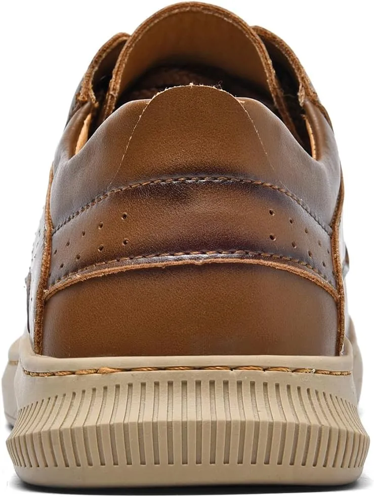 Mens Soft Walking Driving Shoes Genuine Leather Lightweight Breathable Casual Slip on Loafers