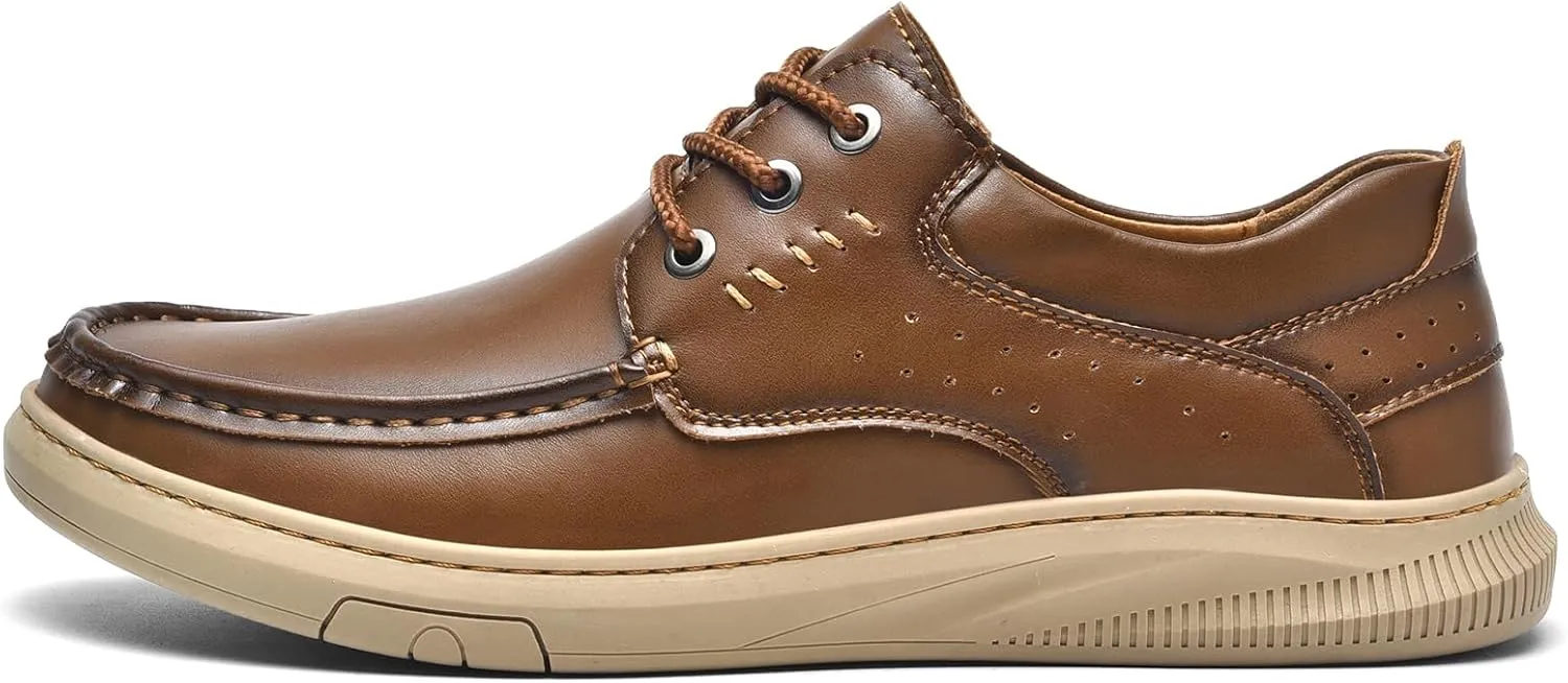 Mens Soft Walking Driving Shoes Genuine Leather Lightweight Breathable Casual Slip on Loafers