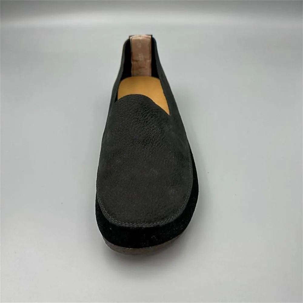 Mens Soft Walking Shoes Genuine Leather Casual Slip on Loafers Comfortable Driving Shoes