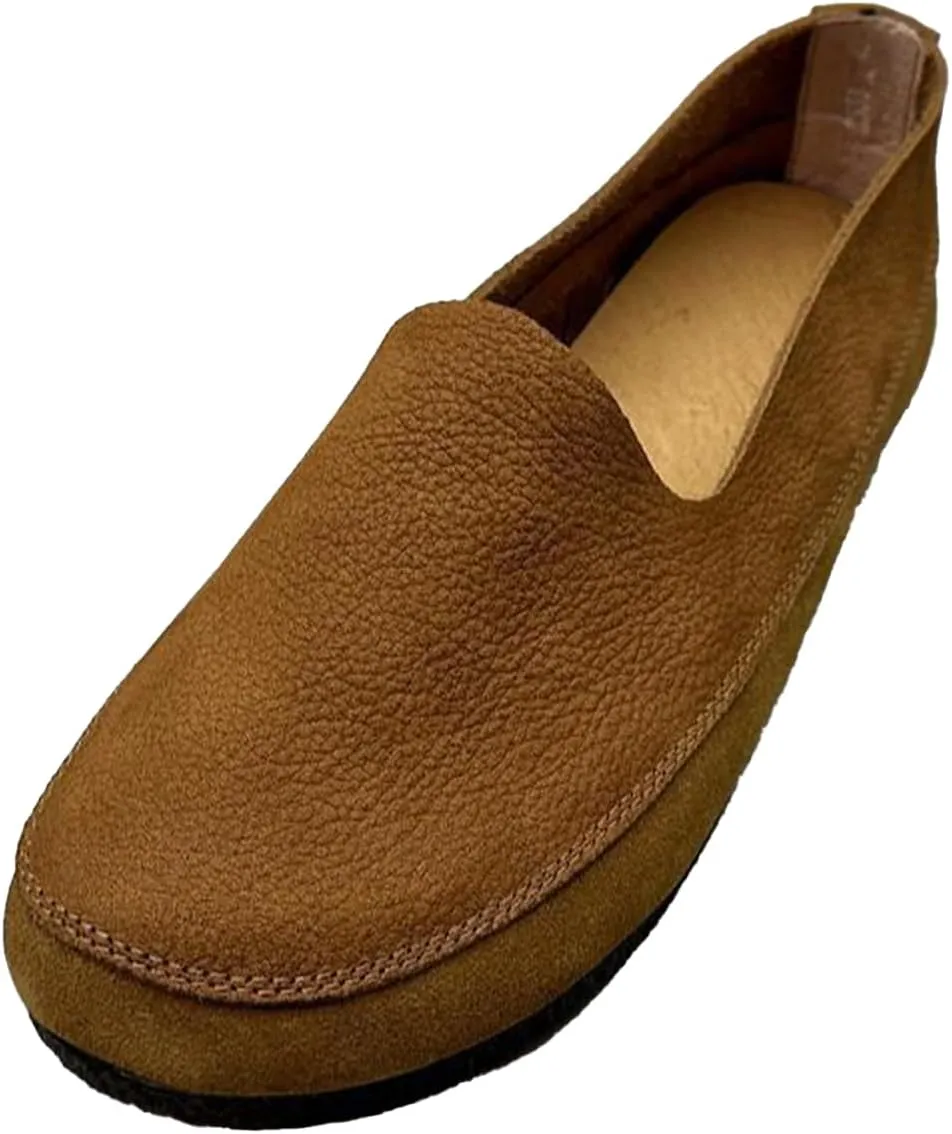Mens Soft Walking Shoes Genuine Leather Casual Slip on Loafers Comfortable Driving Shoes