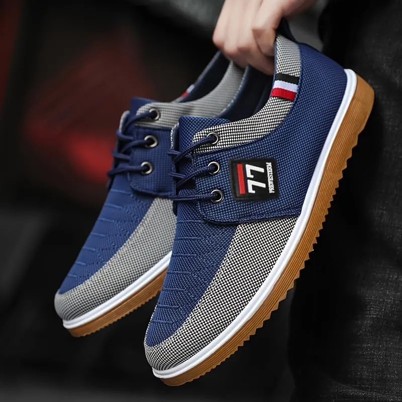 Men's Stylish Canvas Sneakers - Breathable, Durable, Anti-Skid - Perfect for Everyday Outdoor Wear, Spring/Fall