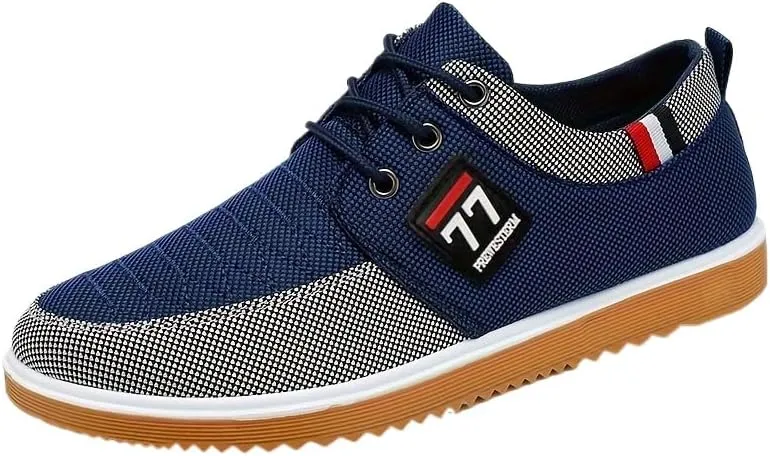 Men's Stylish Canvas Sneakers - Breathable, Durable, Anti-Skid - Perfect for Everyday Outdoor Wear, Spring/Fall