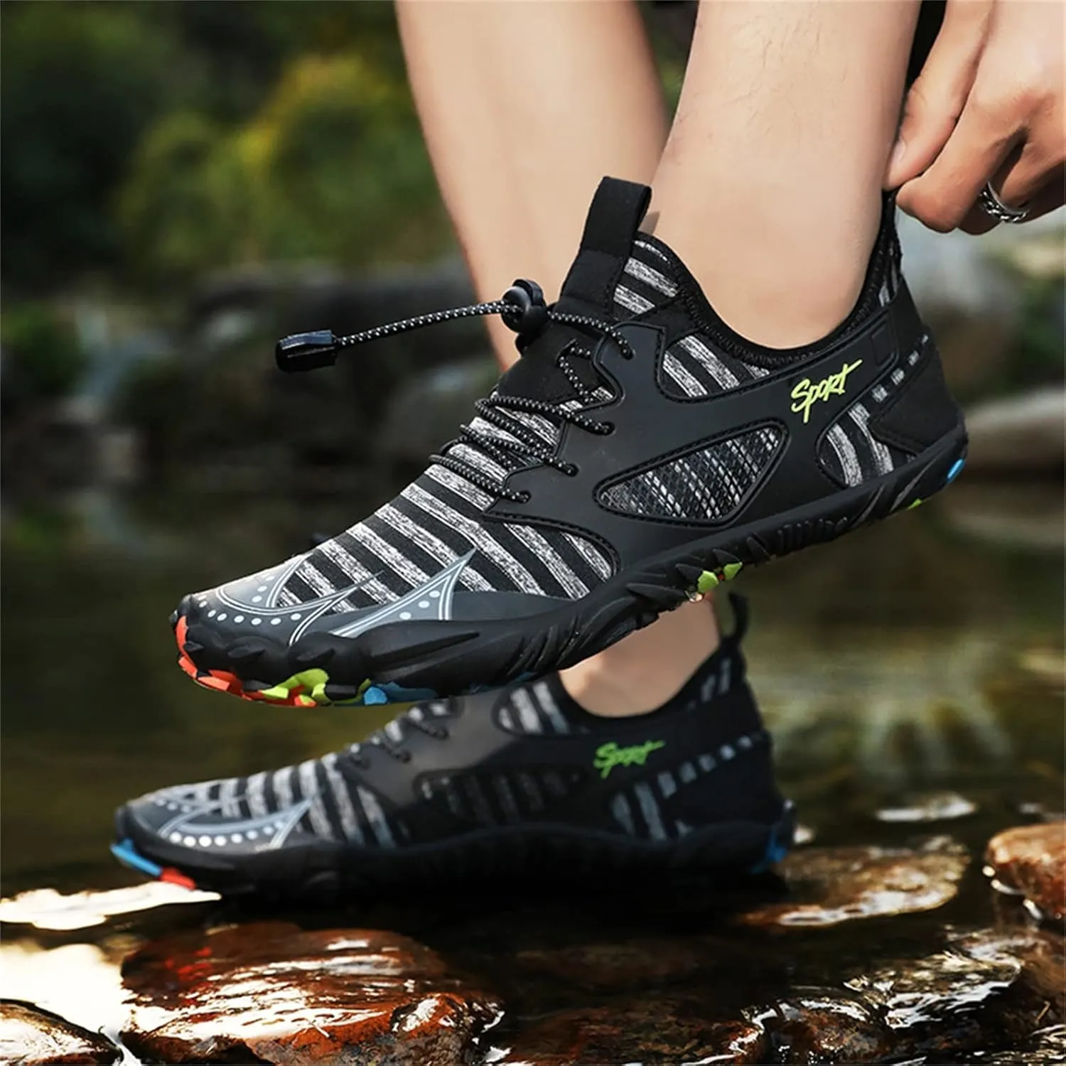 Mens Water Shoes Wide Barefoot Aqua Socks Quick Dry Water Shoes Barefoot Quick Dry Shoes Quick Dry Water Sports Barefoot Shoes for Pool Beach Surf Walking Water Park