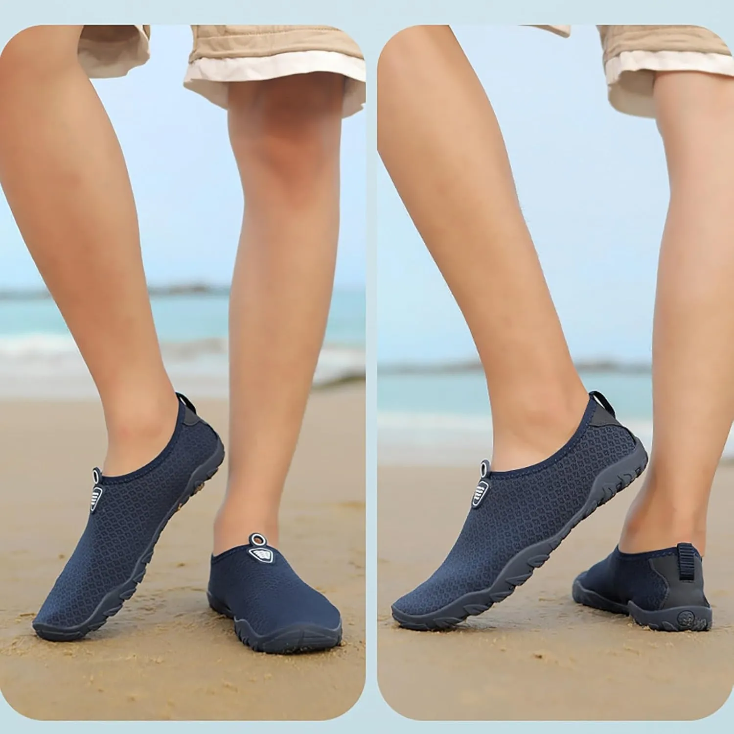 Mens Womens Water Shoes Quick Dry Barefoot Aqua Socks Non Slip Swim Surf Beach Yoga Camping Pool River Sport Outdoor Shoes Spring Shoe for Women 2025