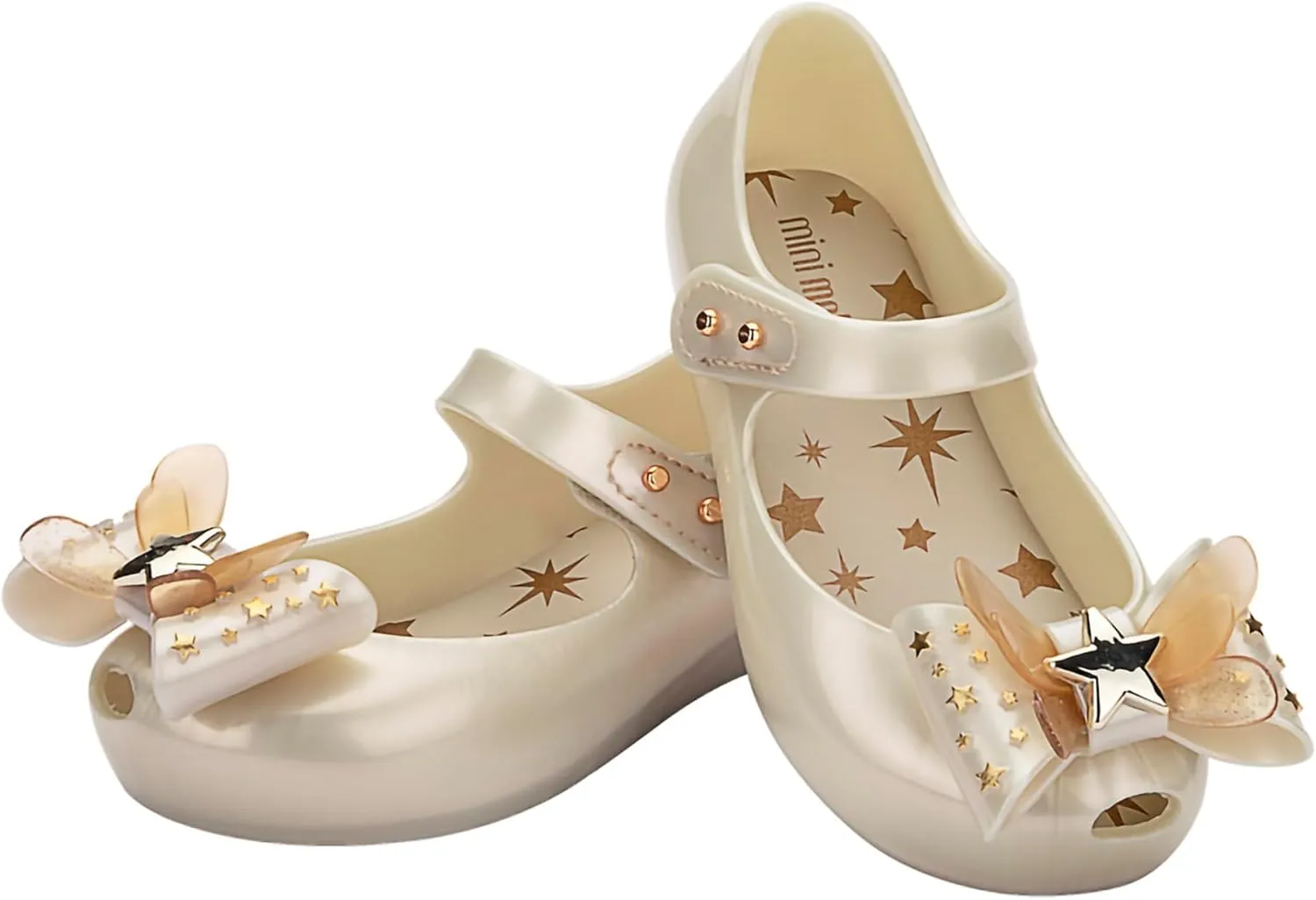mini melissa Girl's Ultragirl Star Ii (Toddler) Ballet Flat