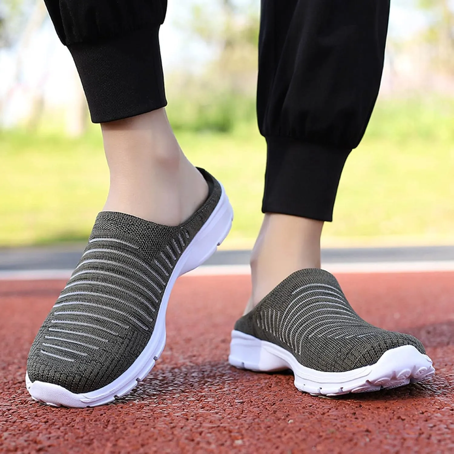 Mules for Women 2025 Backless Walking Sneakers Mens Tennis Shoes Cute Ladies Casual Shoes Slip On Sneakers Platform Tennis Shoe Casual Loafers
