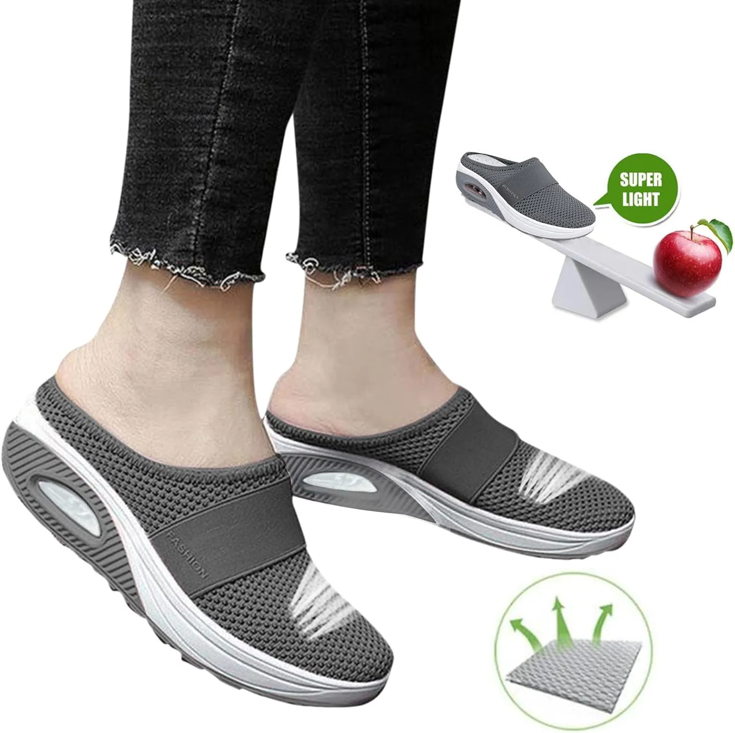 Mules for Women 2025 Backless Walking Sneakers Mens Tennis Shoes Food Service Men Casual Dress Shoes Casual Sneakers Black Tennis Shoe White Loafers
