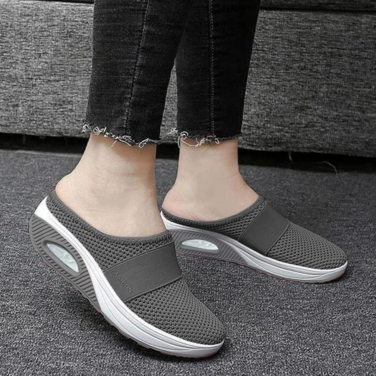 Mules for Women 2025 Backless Walking Sneakers Mens Tennis Shoes Food Service Men Casual Dress Shoes Casual Sneakers Black Tennis Shoe White Loafers