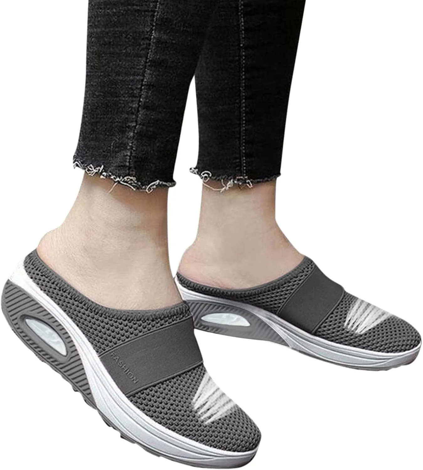 Mules for Women 2025 Backless Walking Sneakers Mens Tennis Shoes Food Service Men Casual Dress Shoes Casual Sneakers Black Tennis Shoe White Loafers
