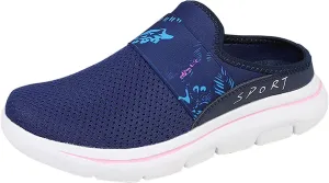 Mules for Women 2025 Backless Walking Sneakers Running Shoes for Women Comfort Slip On Shoes Casual Black Sneakers Tennis Shoe Loafers Casual Slip On