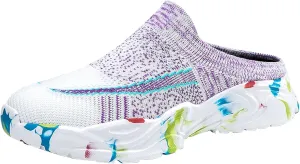 Mules for Women 2025 Backless Walking Sneakers Womens Running Shoes Casual Women Casual Shoes White Sneakers White Tennis Shoe Cross Trainer Shoe