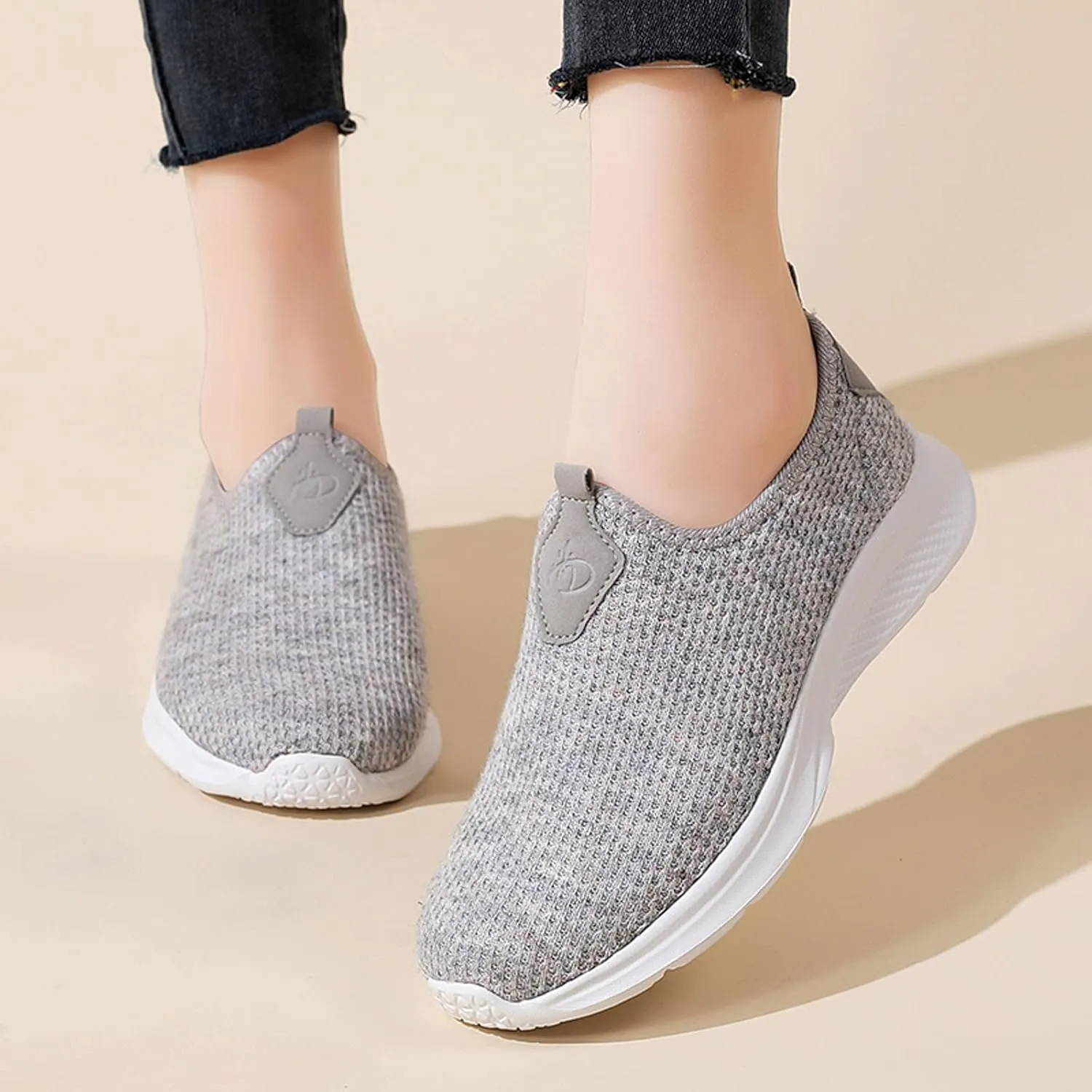 Mules for Women Flats Women's Fashion Sneakers Women Running Shoes Round Toe Flats Comfortable Men's Loafers & Slip-Ons Platform Sneakers for Women Black