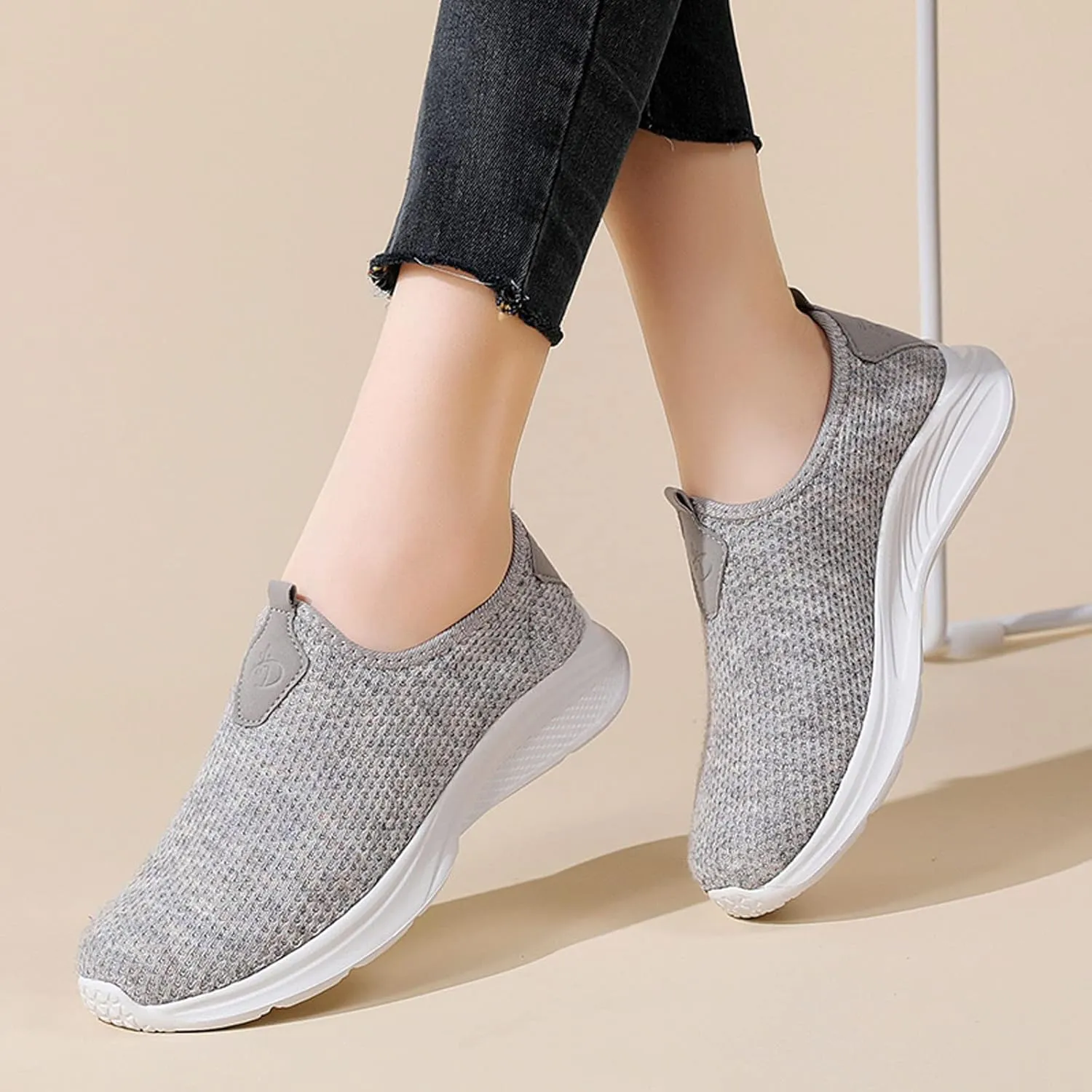 Mules for Women Flats Women's Fashion Sneakers Women Running Shoes Round Toe Flats Comfortable Men's Loafers & Slip-Ons Platform Sneakers for Women Black