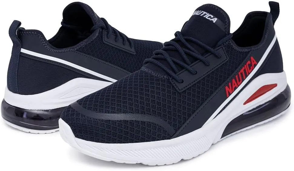 Nautica Men's Sneakers - Air Cushion Lace-Up Running Shoe - Lightweight and Comfortable Athletic Footwear for Everyday Wear and Fitness Training