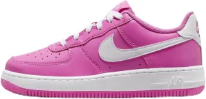 Nike Air Force 1 Big Kids' Shoes (FV5948-600, Playful Pink/White) Size 6.5