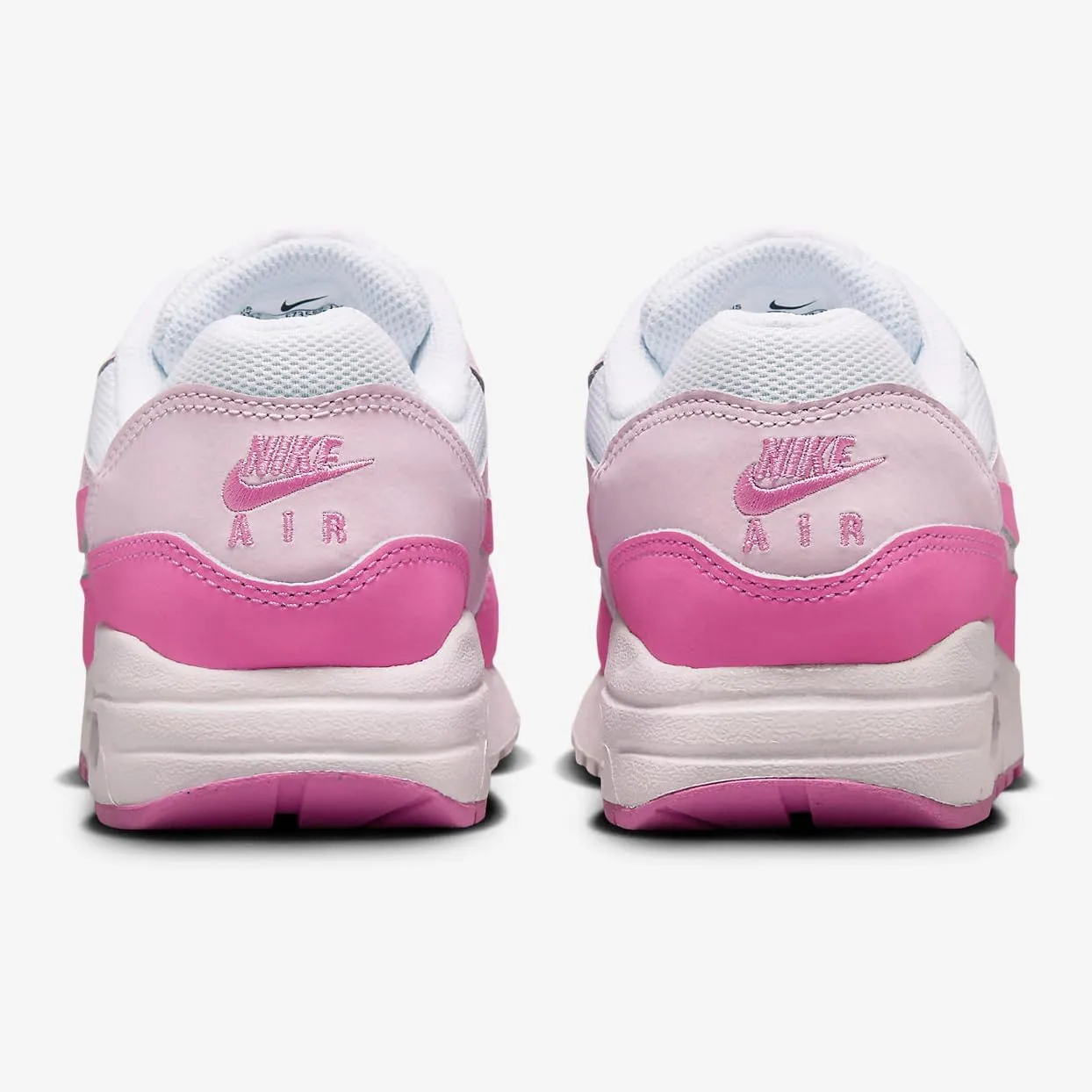 Nike Air Max 1 Big Kids' Shoes (FZ3559-100, White/Pink Foam/Playful Pink)
