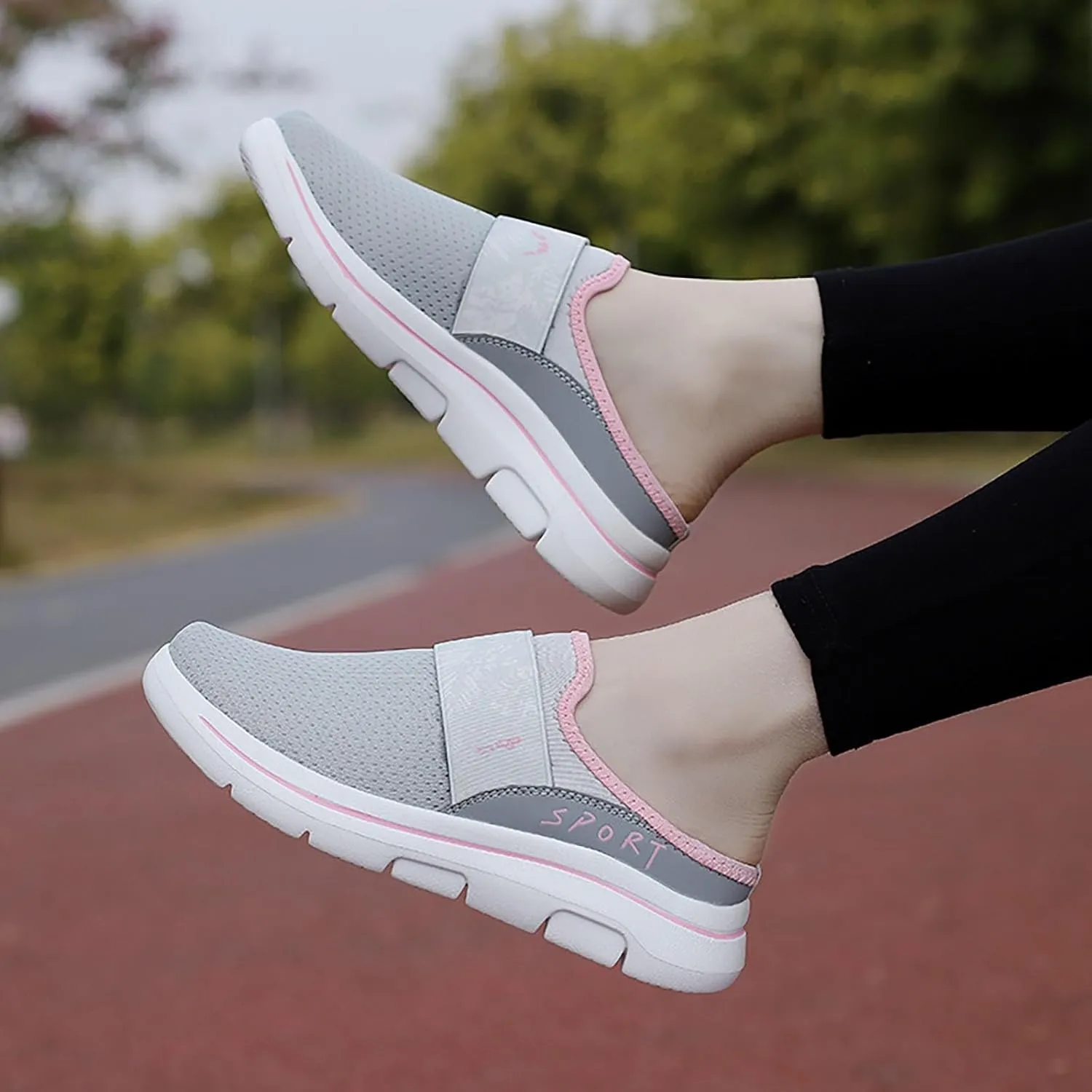 Non Slip Work Shoes Women Lether Business Casual Shoes Women Shoes Sneakers Tennis Comfy Running Walking Fitnes White Basketball Shoe White Loafers