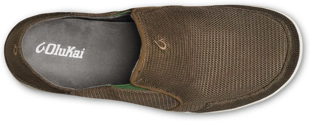 OLUKAI Nohea Mesh Men's Slip On Sneakers, Lightweight & Breathable All-Weather Shoes, Drop-in Heel & Comfort Fit