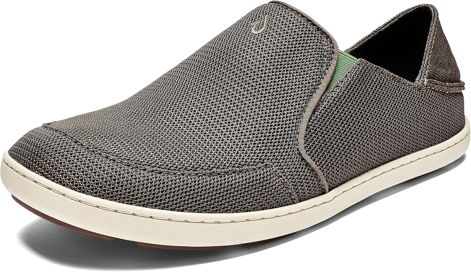 OLUKAI Nohea Mesh Men's Slip On Sneakers, Lightweight & Breathable All-Weather Shoes, Drop-in Heel & Comfort Fit
