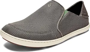 OLUKAI Nohea Mesh Men's Slip On Sneakers, Lightweight & Breathable All-Weather Shoes, Drop-in Heel & Comfort Fit
