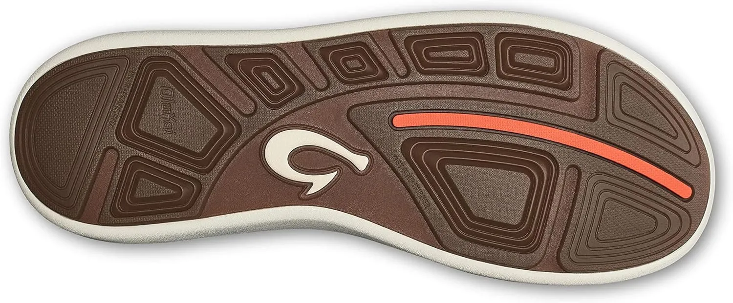 OLUKAI Nohea Pae Men's Slip On Sneakers, Lightweight Barefoot Feel & Breathable All-Weather Shoes, Drop-in Heel & Comfort Fit