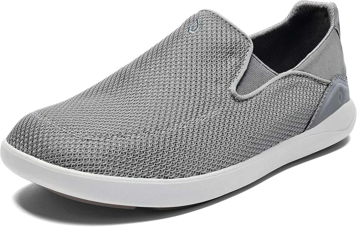 OLUKAI Nohea Pae Men's Slip On Sneakers, Lightweight Barefoot Feel & Breathable All-Weather Shoes, Drop-in Heel & Comfort Fit