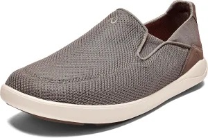 OLUKAI Nohea Pae Men's Slip On Sneakers, Lightweight Barefoot Feel & Breathable All-Weather Shoes, Drop-in Heel & Comfort Fit