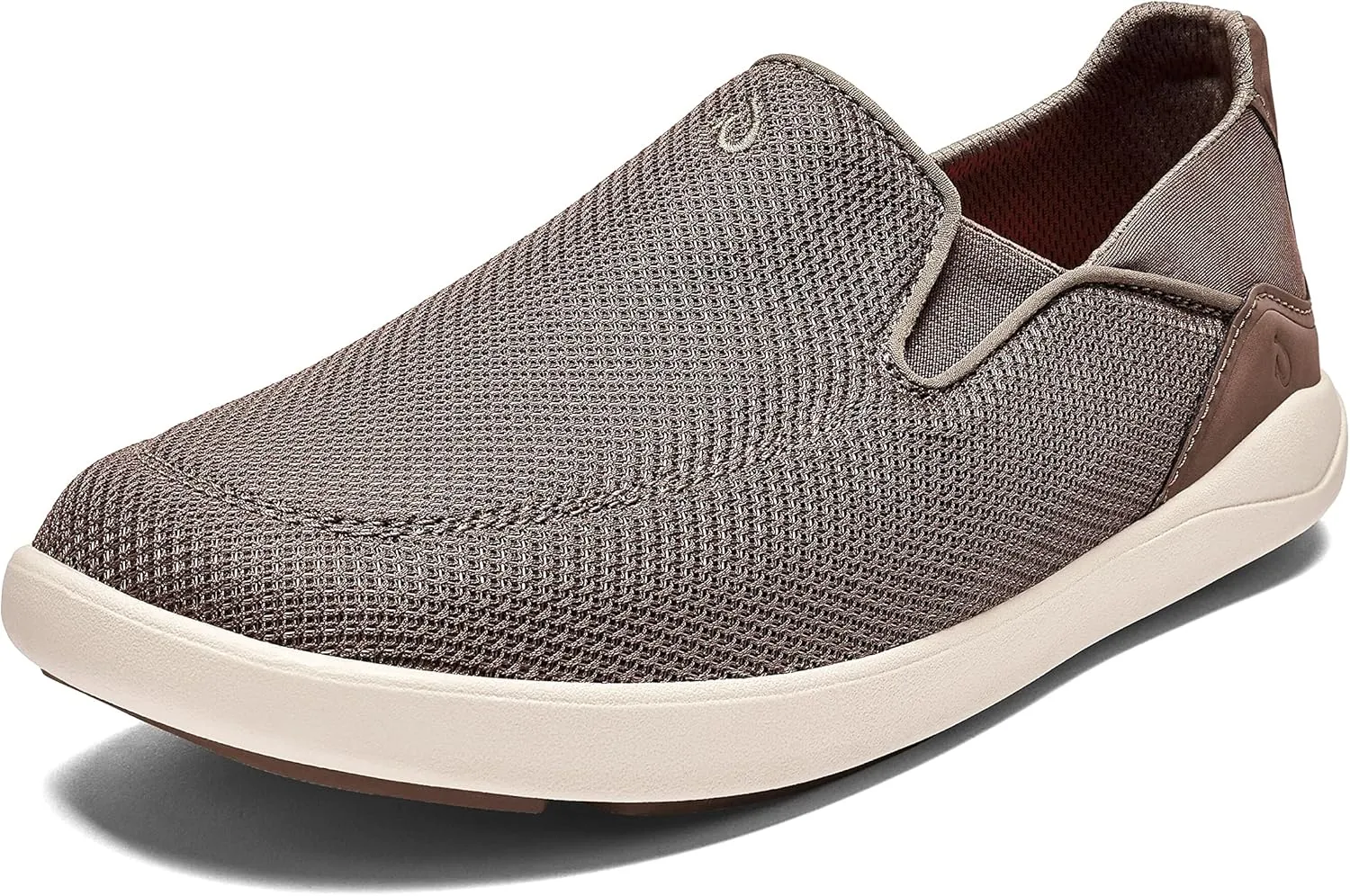 OLUKAI Nohea Pae Men's Slip On Sneakers, Lightweight Barefoot Feel & Breathable All-Weather Shoes, Drop-in Heel & Comfort Fit